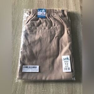 NWT … UNIK “Size: 12” Boy’s “Khaki” Uniform Pants